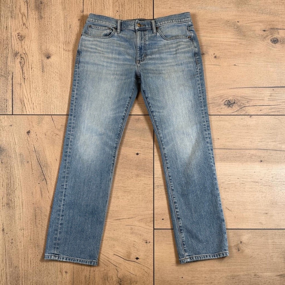 J.Crew Jeans Mens 34x30 (34x28) Blue Flex Straight Stretch Denim Casual Classic